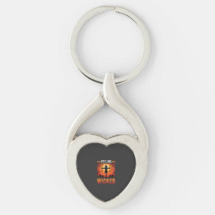 Boosaardig Halloween Vogelverschrikker Design_1 Sleutelhanger