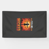 Boosaardig Halloween Vogelverschrikker Design_1 Spandoek (Horizontaal)