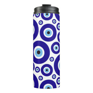 Boosaardig Oog Patroon, Grieks Oog, Turks Oog, Naz Thermosbeker