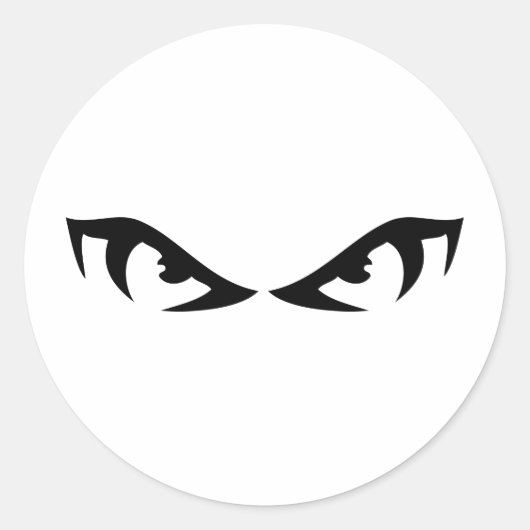 boosaardig ronde sticker (Voorkant)