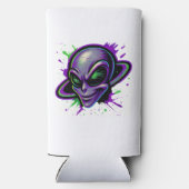 Boosaardige Alien Seltzer Blikjeskoeler (Achterkant)