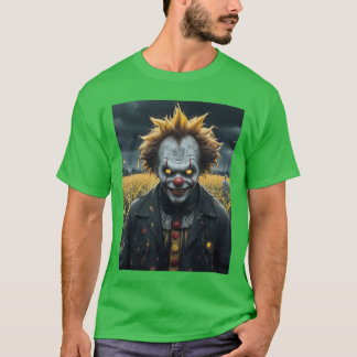boosaardige clown een maisveldmonster donkere horr t-shirt