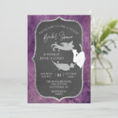 Boosaardige Heks Bruids douche Halloween Oktober Kaart (Staand voorkant)