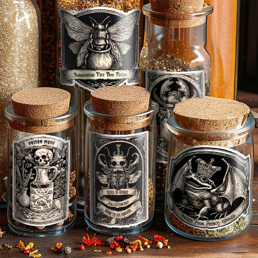 Boosaardige Heks Keuken Tovenarij Toverdrank Fles  Sticker