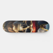 Boosaardige Piratenschedel Persoonlijk Skateboard (Horizontaal)