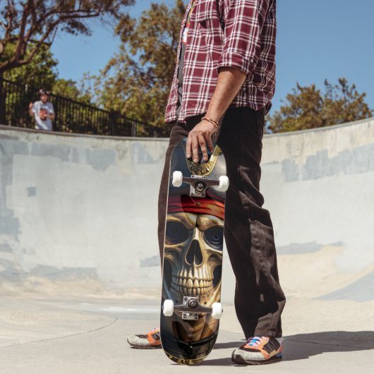 Boosaardige Piratenschedel Persoonlijk Skateboard (Buiten 2)