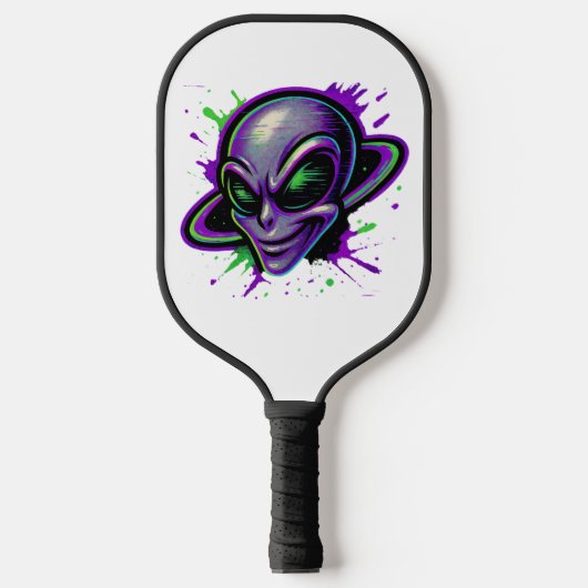Boosaardige Schiet Alien Pickleball Paddle (Voorkant)