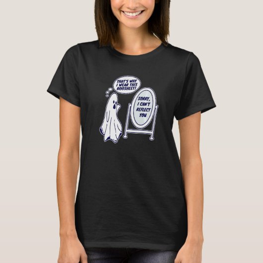 Boosheet Boo Sheet Grumpy Ghost Angry Spook Funny T-shirt (Voorkant)