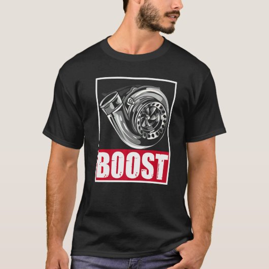 Boost-auto T-shirt (Voorkant)