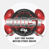 Boost FM 1" stickers (Voorkant)