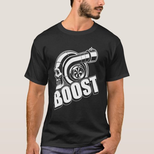 Boost for Car Tuning T-shirt Real Mechanic 1 (Voorkant)