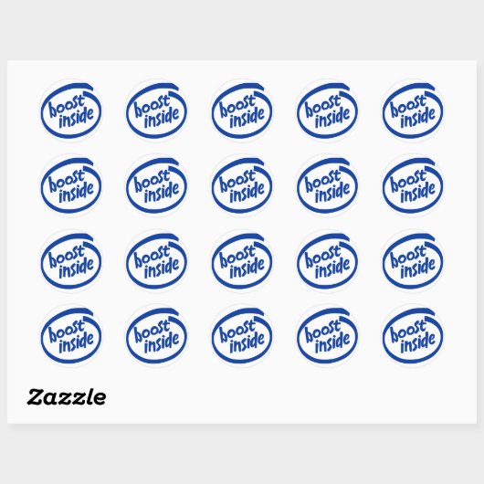 Boost Inside Ronde Sticker (Vel)