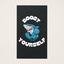 Boost jezelf ontwerp voor alle sportschool liefheb visitekaartje