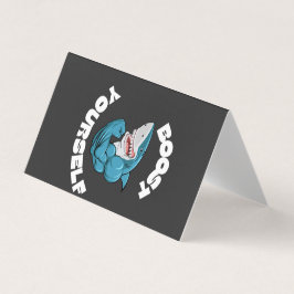 Boost jezelf ontwerp voor alle sportschool liefheb visitekaartje