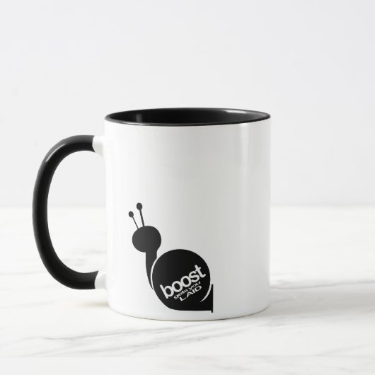 Boost krijgt je uitgeleend - koffie Mok (Links)