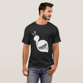 Boost krijgt je uitgeleend - Witte slak T-shirt (Voorkant volledig)