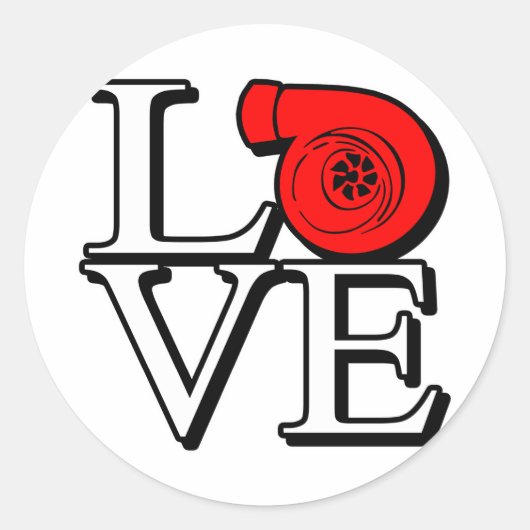 Boost Love Ronde Sticker (Voorkant)