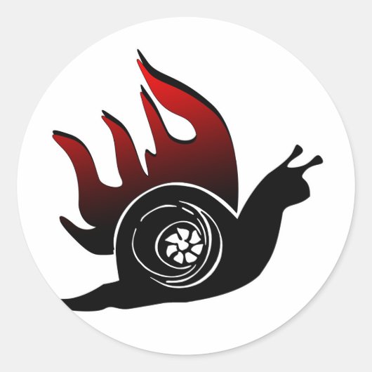 Boost Snail Ronde Sticker (Voorkant)