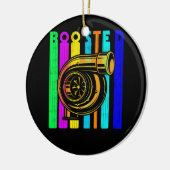 Boost Turbo Car Boosted Turbocompressor Retro Race Keramisch Ornament (Links)