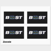 BOOST Turbo Rechthoekige Sticker (Vel)