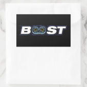BOOST Turbo Rechthoekige Sticker (Tas)