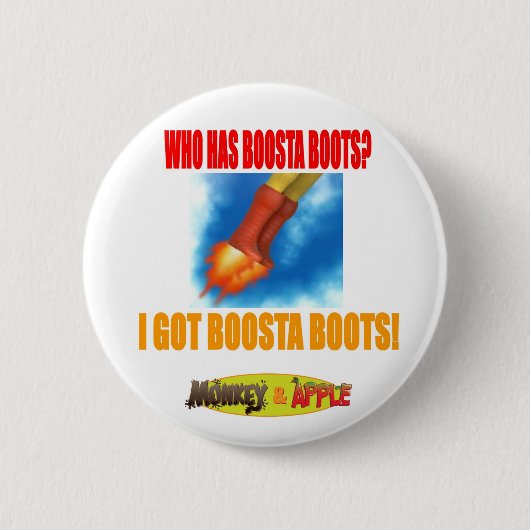 BOOSTA BOOTS! knoop Ronde Button 5,7 Cm (Voorkant)