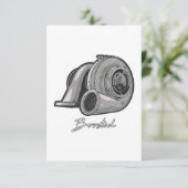 Boosted Turbo Tuning Bedankkaart (Staand voorkant)