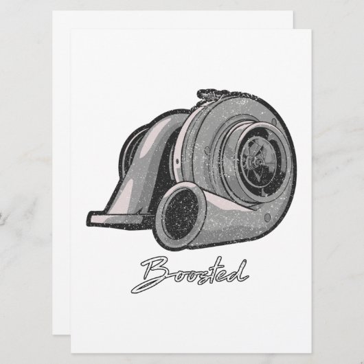 Boosted Turbo Tuning Save The Date (Voorkant / Achterkant)