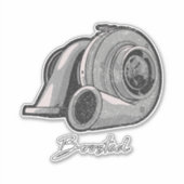 Boosted Turbo Tuning Sticker (Voorkant)