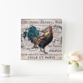 booster Landwanddecor Vierkante Klok (Huis)