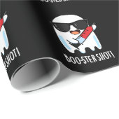 Booster Shot Grappige Ghost Vaccin Pun Dark BG Cadeaupapier (Rol Hoek)