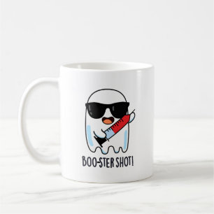 Booster Shot Grappige Ghost Vaccin Pun Koffiemok