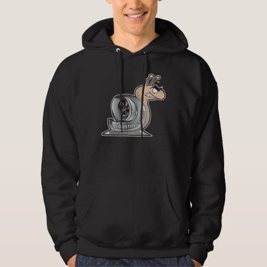 BoostingSnail-Logo Hoodie BLACK (Voorkant)