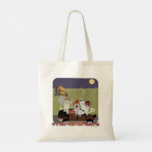 BoosVille Halloween Ghost Cartoon Fun Tote Bag (Achterkant)