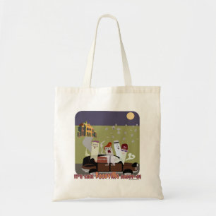 BoosVille Halloween Ghost Cartoon Fun Tote Bag
