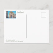 BOOT AAN CAPRI (doorheen gesteenteld) Briefkaart (Achterkant)