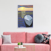 Boot aan de kust Canvas Kunst (Insitu (Woonkamer))