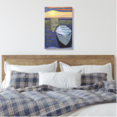Boot aan de kust Canvas Kunst (Insitu (Slaapkamer))