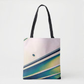 Boot Abstract in Blauwe Canvas tas (Voorkant)