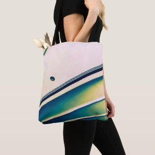 Boot Abstract in Blauwe Canvas tas