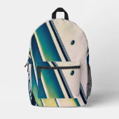 Boot Abstract in blauwe rugzak (Voorkant)
