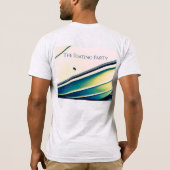 Boot Abstract in Blauwe T-Shirt (Achterkant)