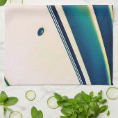 Boot Abstract in Blue Kitchen Handdoeken (Gevouwen)