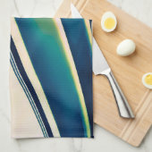 Boot Abstract in Blue Kitchen Handdoeken (Quarter Fold)