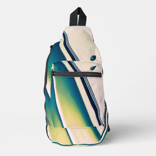 Boot Abstract in Blue Sling Bag (Voorkant)