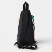 Boot Abstract in Blue Sling Bag (Achterkant)