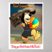 Boot Anker Beach Poster (Voorkant)