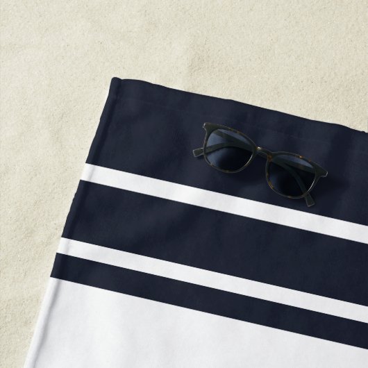 Boot Anker Navy Blue Boating Custom Strandlaken (In situ)