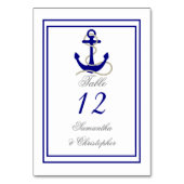 Boot anker trouwtafel nummer kaart (Voorkant)
