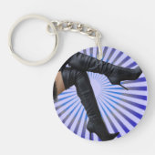 BOOT Art - (blauwe ster barst uit) Sleutelhanger (Voorkant)